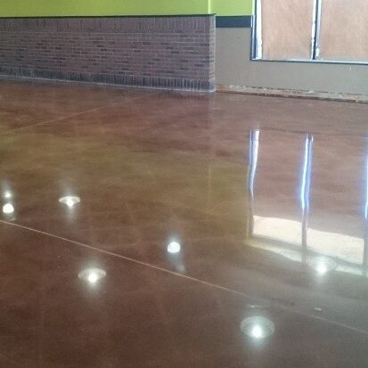 high gloss concrete polishing