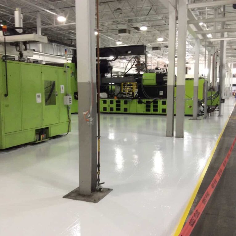 Solid Color Epoxy Factory Floor Solid Color Epoxy Factory Floor